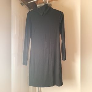 Lulu's black turtleneck bodycon dress